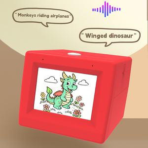 Imprimante photo instantanée portable sans fil AI pour enfants OEM, mini imprimante rouge en stock, batterie 1200 mAh, imprimante intelligente à autocollants AI - Product Image 4
