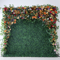 Mur de fleurs et plantes artificielles vertes enroulable – Décoration murale pour mariage, maison, fête et événements