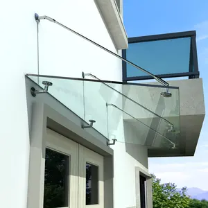 ภาษาฝรั่งเศสคำด้านหน้าโค้งประตูหลังคา rain glass canopy ระบบ