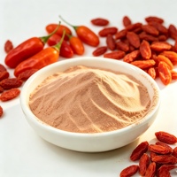 Poudre de jus de baies de Goji naturelles instantanées en vrac, matière première pure, poudre de Wolfberry pour complément alimentaire santé