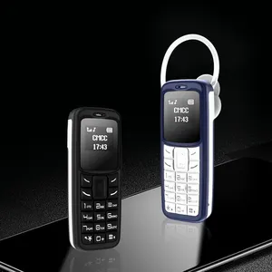 싱글 심 휴대 전화 BM30 미니 블루투스 핸드셋 전화 걸이 귀 타입 블루투스 통화 전화 헤드셋 L8Star BM30 0.66 인치