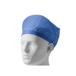 <strong>Esound</strong> Med Disposable Medical Cap Blue Non-Woven Adult Size Sterile Surgical Use - Product Image 2