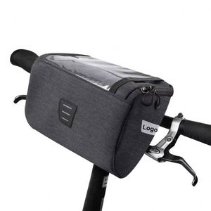Muestra gratuita: Elegante bolsa para bicicleta con asa para el manillar, para colocar en la cesta delantera. Bolsa de bicicleta tipo cesta. - Product Image 3