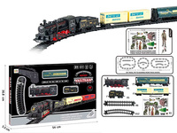 Enfant Puzzle Éducation Jouer Jeu Interactif Cadeau Jouets B/O Électrique Rétro Rail Train Piste Jouets Avec Lumière Musique Véhicule Pour Enfant