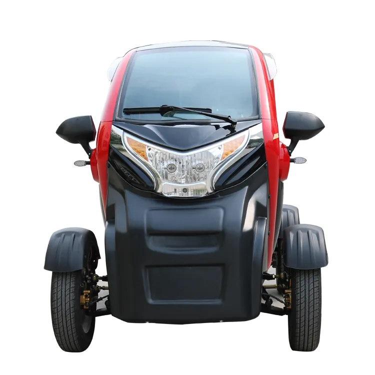 High Quality Electric Car Hybrid Power 4 Wheels 2 Seat Electric Car With Lithium Ion Battery