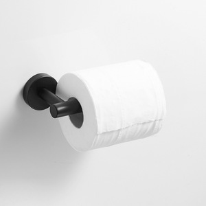 Porte-papier toilette Saint Ruijia en acier inoxydable 304 brossé noir doré, accessoire moderne pour salle de bain et cuisine - Product Image 2