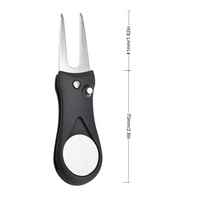 Offre spéciale Fourchette à cran d'arrêt personnalisée Outil de réparation de mottes de golf en vrac en plastique et nettoyant Produits de golf de haute qualité