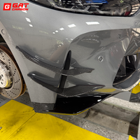 Aileron latéral de pare-chocs avant en carbone sec, type couteau à vent VK, lame d'air de tuning pour BMW G80 M3 G82 G83 M4, accessoires automobiles