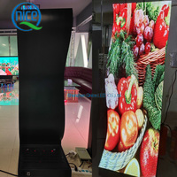 Pantalla LED Flexible con Soporte de Piso, Control por Wifi, USB, 3G, 4G, 5G, Letrero LED Programable, Letrero Publicitario Comercial con Video