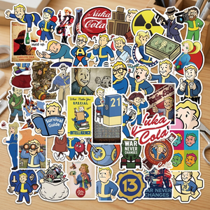 Autocollants Graffiti de Jeu Cartoon Fallout pour Enfants, Moto, Valise, Bagages, Imperméables, en PET, Cadeaux Promotionnels USA - Product Image 3