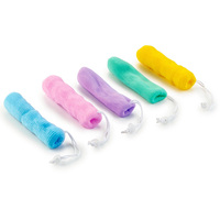 Jouets écologiques en mailles PE pour le visage, pochette de bain, jouets nettoyants pour la douche, filet à bulles pour femmes, maquillage pour femmes, pièces