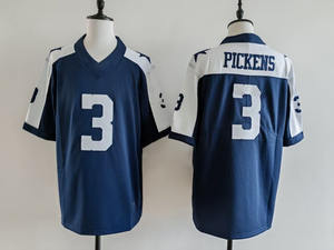 高品质批发现货美国球衣达拉斯牛仔定制刺绣足球球衣 - Product Image 4