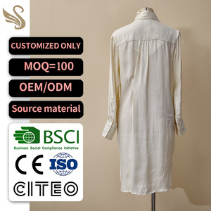 Vestido Casual de Verano para Mujer, Transpirable, Cintura Natural, Manga Larga, Fabricante de Guangdong, Alta Calidad, ODM, OEM, Personalizado - Product Image 2