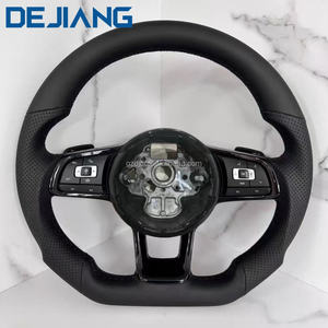 <span class=keywords><strong>Volante</strong></span> de Cuero de Alta Calidad para Accesorios de Volkswagen VW MK6/MK7 <span class=keywords><strong>Golf</strong></span> 5 6 7 <span class=keywords><strong>Golf</strong></span> 7 MK6 <span class=keywords><strong>GTI</strong></span> Jetta Passat B8 Polo Negro - Product Image 1