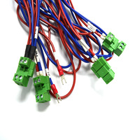 Bloque de terminales de tornillo de 4 posiciones para cable, con conector hembra de 6 pines para par trenzado rojo y negro, de alta calidad para automatización