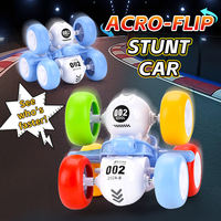 Voiture de cascade miniature à 6 roues pour garçons, voiture de course chinoise à inertie, glissement à 360 degrés, jouet en plastique à friction pour enfants de 3 ans et plus