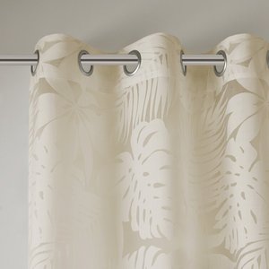 New Arrival Burntout Leaves Pattern Sheer <strong>Curtains</strong> Floral Sheer Grommet <strong>Single</strong> <strong>Curtain</strong> - Product Image 3