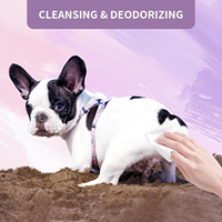 Lingettes humides pour animaux de compagnie avec logo personnalisé OEM, non parfumées, désodorisantes, pour l'hygiène quotidienne des chiens et des chats