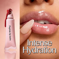 Brillo Labial con Vitamina E de Marca Privada, Personalizable, Brillo Labial Líquido Transparente de Alta Gama, Hidratante y Humectante con Aroma a Frutas
