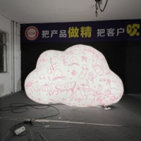 Ballon nuage géant gonflable avec éclairage LED, utilisation intérieure/extérieure, matériau en tissu Oxford pour la décoration de plafond