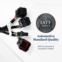 Kit Kabel Harness OEM Kustom IATF16949 Aptiv 8p Tahan Air, Kabel Harness Listrik Otomatis Pria dan Wanita