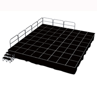 Scène démontable légère et portable avec des montants en alliage d'aluminium et une plateforme en contreplaqué pour les événements et les festivals