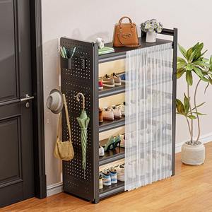 Étagère à chaussures en acier Enen-Iyanen à 4 niveaux, anti-poussière, autoportante, pour entrée, hall, usage domestique - Product Image 4