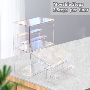 Vitrina acrílica para coleccionistas, con puerta y estante, para montar, encimera, Acrílico - Product Image 3