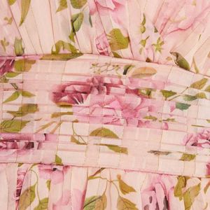 เดรสยาวทรงเอสำหรับฤดูร้อน ผู้หญิง แขนกุด ผ้าทอ ลายดอกพิมพ์ดิจิทัล คอวี เปิดไหล่ โชว์หลัง สไตล์ลำลอง เอวสูง - Product Image 6