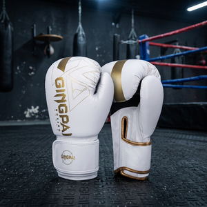 Venta Directa de Fábrica, Guantes de Boxeo de PVC Impermeables, Guantes de MMA con Diseño de Dedos Completos, Cierre de Gancho y Bucle, Peso de 12 oz, Logotipo Personalizado - Product Image 2