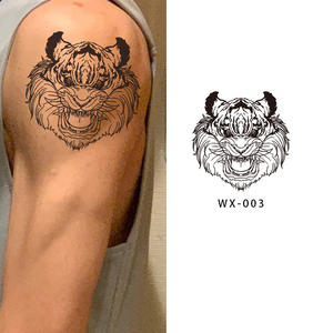 Tatuaggio Temporaneo con Motivi <span class=keywords><strong>Carini</strong></span>, Superficie Opaca Duratura, Adesivo Semi-permanente Impermeabile per Uomo - Product Image 4