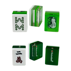 Juegos de Mahjong Americanos de Cristal Personalizados, Duraderos, Portátiles, Artísticos, con 146 Cartas - Product Image 1
