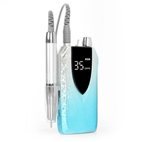 Nouvelle perceuse à ongles sans brosse 35000 tr/min lime à ongles électrique rechargeable portable professionnelle