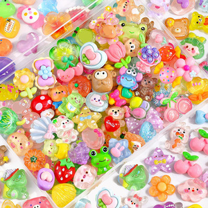 <b>Crystal</b> Cartoon Resin DIY Small Fine Glitter Transparent Internet Celebrity Jewelry Cream Glue Hair <b>Accessories</b> Phone Case - Product Image 1