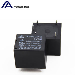 TONGLING JQC-3FF SRD PCB T73 5V 5-Pin DC kaynaklı güç röleleri 10A 2 amper üzerinde PCB için küçük - Product Image 4
