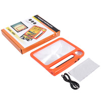 Handheld Magnifier with 5x 10x Reading Magnifier with 3 Light Modes Illuminated Magnifier for Seniors