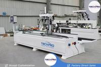 Machine de perçage de trous de serrure CNC en bois de haute qualité pour panneaux de porte en bois