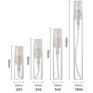 Factory Price Cheap 100pcs <strong>2ml</strong> 3ml 5ml 10ml <strong>Perfume</strong> <strong>Sample</strong> Glass <strong>Bottles</strong> with Pump Sprayer and Screen Printing - Product Image 4