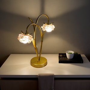Modern Crystal Table Lamp with Black Linen Dome Shade E27 LED <b>AC</b> Soft Warm White Light Bedroom Decorative Desk Lamp - Product Image 5