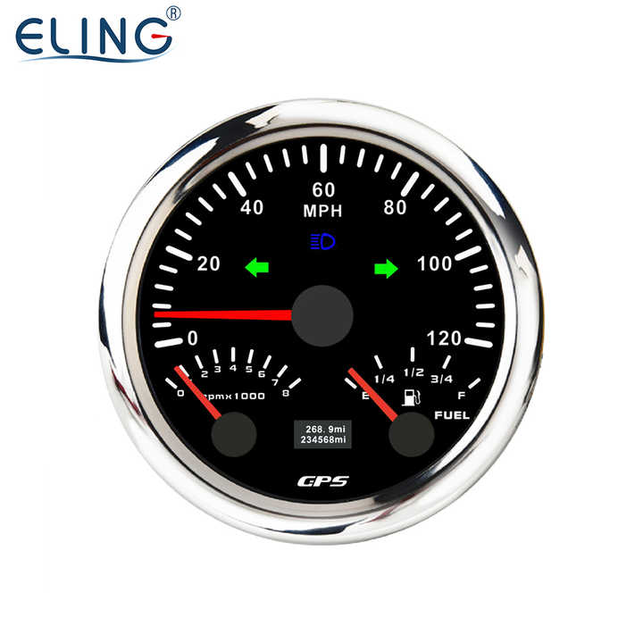 thumbnail image 2 of KUS CPOB-WS, 65K, Speedometer Gauge, 12V / 24V, 3 3/8" (85mm) With Backlight 2 of 13