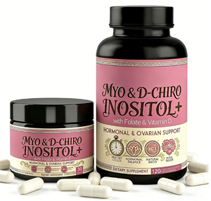 Capsules de Myo-Inositol et <span class=keywords><strong>D</strong></span>-Chiro-Inositol à Marque Blanche avec Folate et <span class=keywords><strong>Vitamine</strong></span> <span class=keywords><strong>D</strong></span> |   Complément alimentaire pour le soutien hormonal et ovarien, OEM ODM - Product Image 5