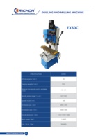 ZX50C Meilleur prix Perceuse et fraiseuse verticale universelle machine manuelle en vente