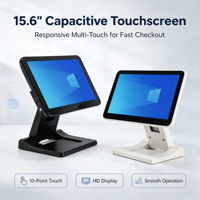 Sistema POS con Pantalla Táctil Plegable de 15.6 Pulgadas, Caja Registradora, Máquina de Facturación Todo en Uno para Comercio Minorista, Precio de Fábrica
