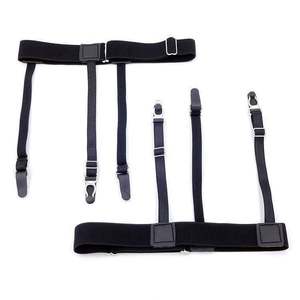 2Pcs Adjustable <b>Shirt</b> <b>Stays</b> <b>Shirt</b> Holders with Clip Buckles Elastic Leg Garters Thigh Suspender <b>Shirt</b> Tuckers Metal for Men - Product Image 5