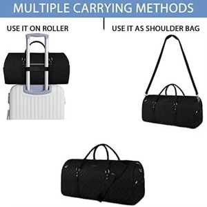 BSCI factory 2-in-1 Polyester Carry-on Garment Bag for Travel with <b>Shoe</b> Compartment, <b>Storage</b> Bin, and <b>Hanging</b> Suit Bags - Product Image 5