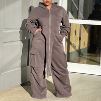 Nouvel ensemble pantalon ample décontracté pour femme en deux pièces, manches longues, uni, irrégulier, automne-hiver, sweat-shirt à capuche, ensemble pantalon pour femme