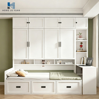 Ensemble de meubles de chambre d'enfant modernes et personnalisés avec armoire intégrée, lit, bureau d'étude et armoire murale pour chambre d'enfant