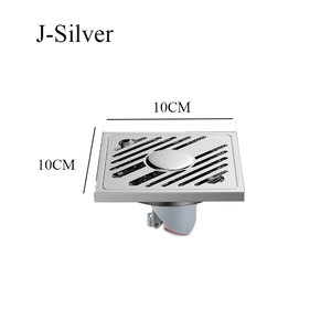 Gun Gray Modern Simplicity Brushed Odor-proof Floor <b>Drain</b> 10x10 Can Be Inlaid Brick Deodorant Toilet Shower - Product Image 2