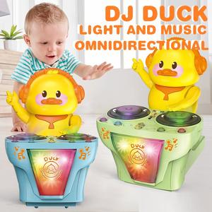 Jouet musical lumineux à bascule en forme de canard DJ mignon, animaux électriques KSF, pour enfants, cadeau du Nouvel An - Product Image 2