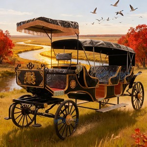 Nuevo Carro de Caballos Turístico en Oferta, Vagoneta para Bodas, Carro Eléctrico sin Caballos para Turismo - Product Image 2